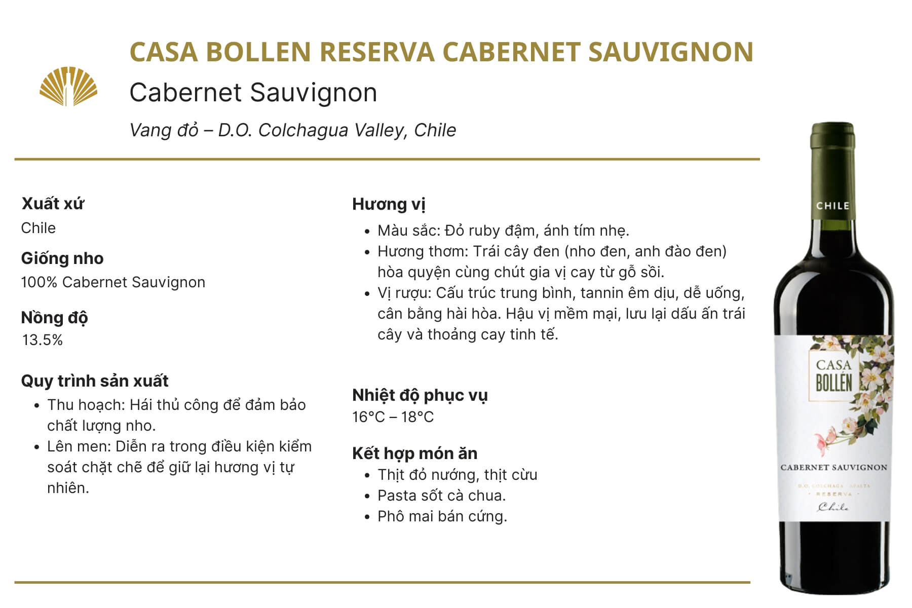 tom-tat-thong-tin-ruou-vang-chile-casa-bollen-reserva-cabernet-sauvignon