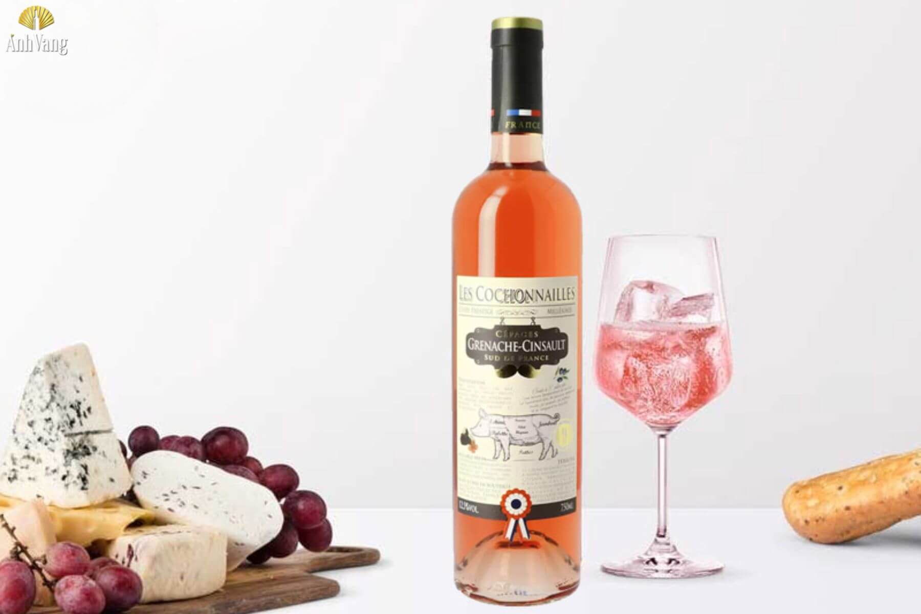 ruou-vang-cinsault-Les-Cochonailes-Grenache-Cinsault-Rose